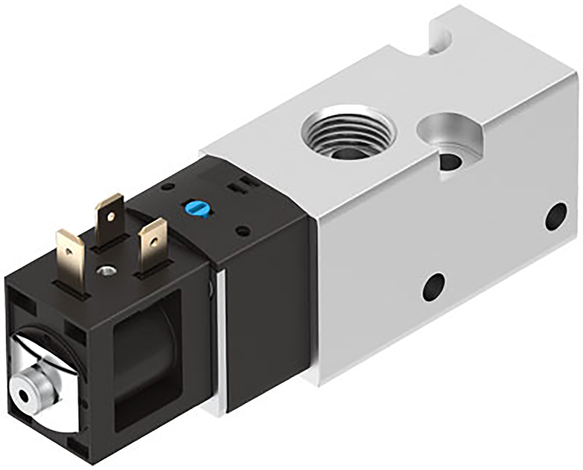 Festo 3/2 Pneumatic Solenoid Valve - Solenoid G 3/8 VUVS Series 24V dc, 8049880