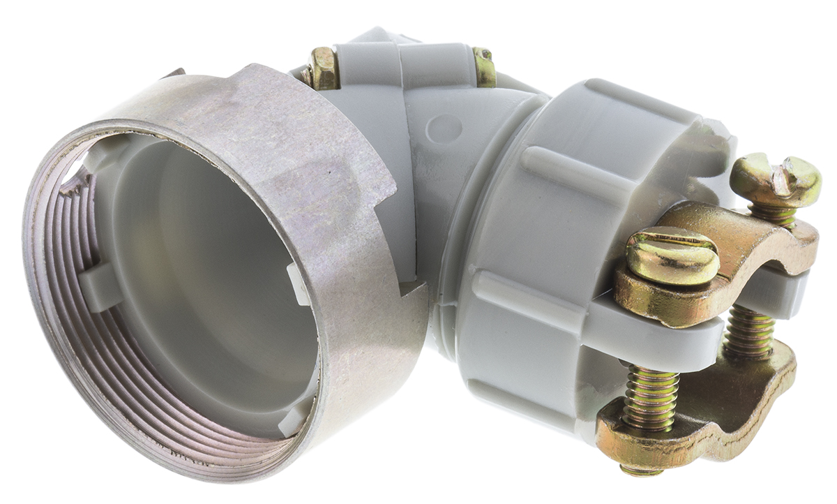 Souriau Sunbank by Eaton, 840Size 2 Angled, Straight Circular Connector Backshell, For Use With 840 Series
