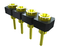 Samtec SL Series Straight Through Hole Mount PCB Socket, 8-Contact, 1-Row, 2.54mm Pitch, Screw, Solder Termination