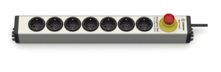 Bodo Ehmann Type F - German Schuko 7 Gang Power Distribution Unit, 4.7m Cable, 16A, 230 V