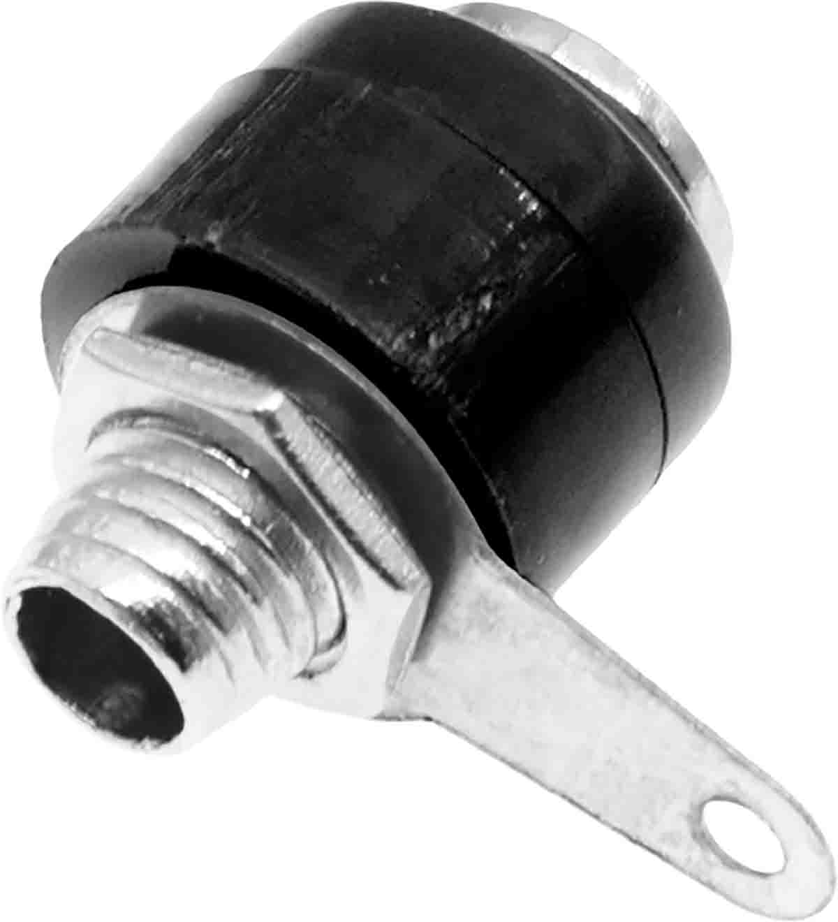RS PRO Black Female Banana Socket, 4 mm Connector, Solder Termination, 19A, 30V, Nickel Plating