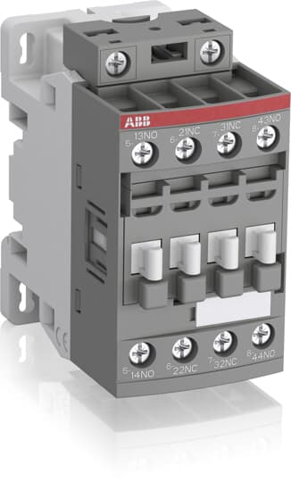 ABB NF40E-11 Contactor Relay, 24/60 V Coil, 4-Pole, 4 A 24 to 500 V, 4 NO, 250V
