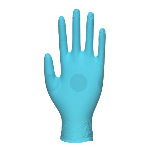 Unigloves GS005* Blue Powder-Free Nitrile, Vinyl Disposable Gloves, Size S, 100 per Pack
