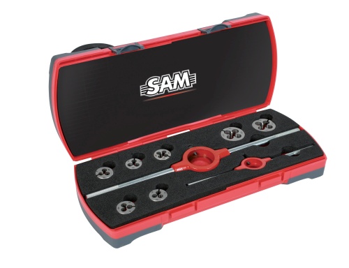 SAM 7-Piece Thread Tap & Die Set, M3 - M12 Dies