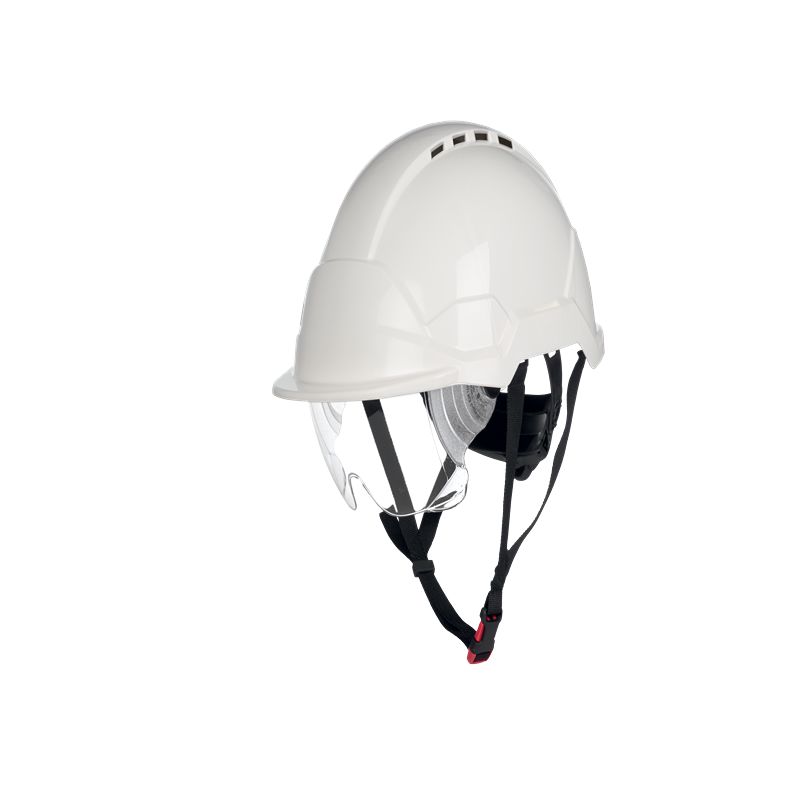 Coverguard PHOENIX PRO White Hard Hat, Adjustable