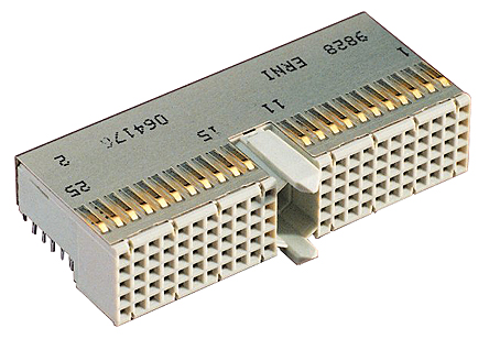 ERNI, ERmet 2mm Pitch Hard Metric Type A Backplane Connector, Female, Right Angle, 5 Row, 110 Way