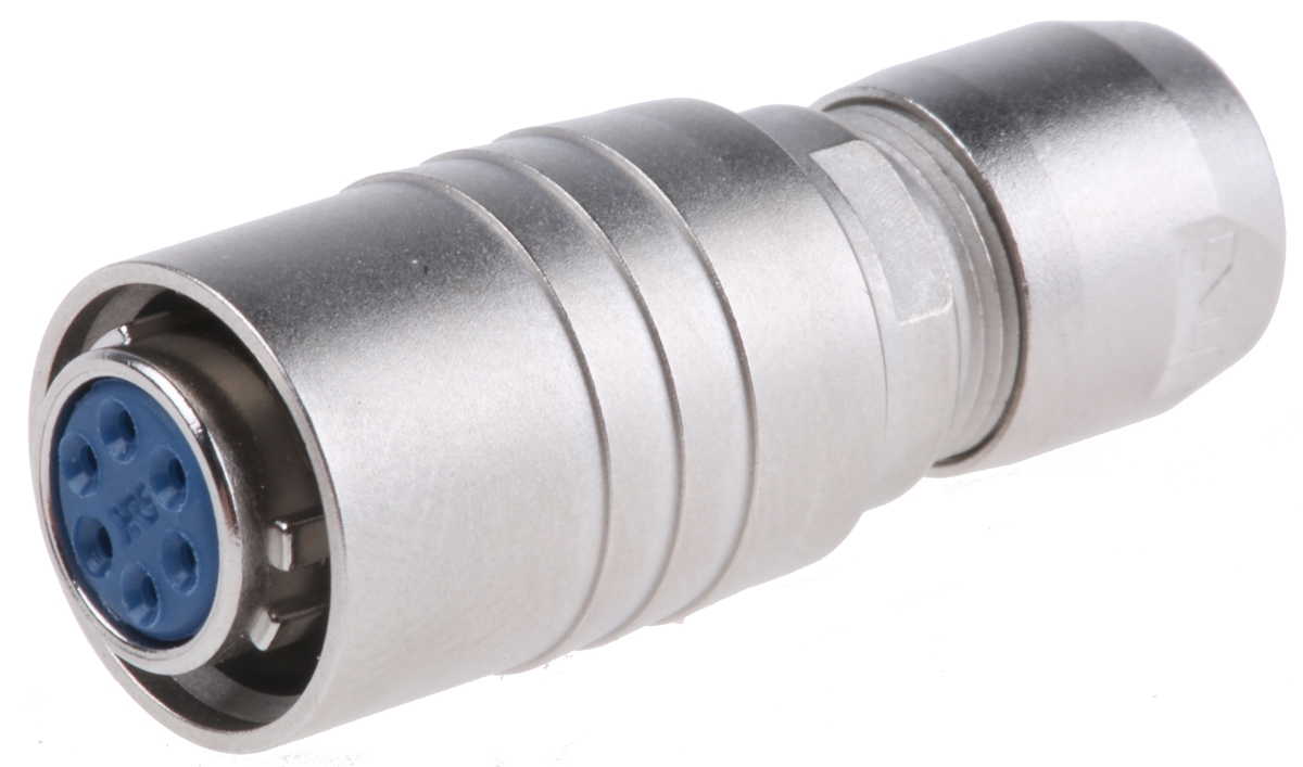 Hirose Circular Connector, 6 Contacts, Cable, Miniature Connector, Plug, Female, HR10 Series