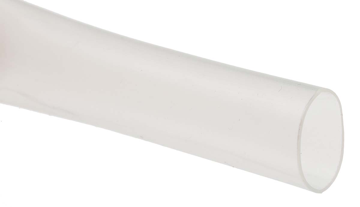 HellermannTyton Adhesive Lined Halogen Free Heat Shrink Tubing, Clear 9mm Sleeve Dia. x 5m Length 3:1 Ratio, HIS-A