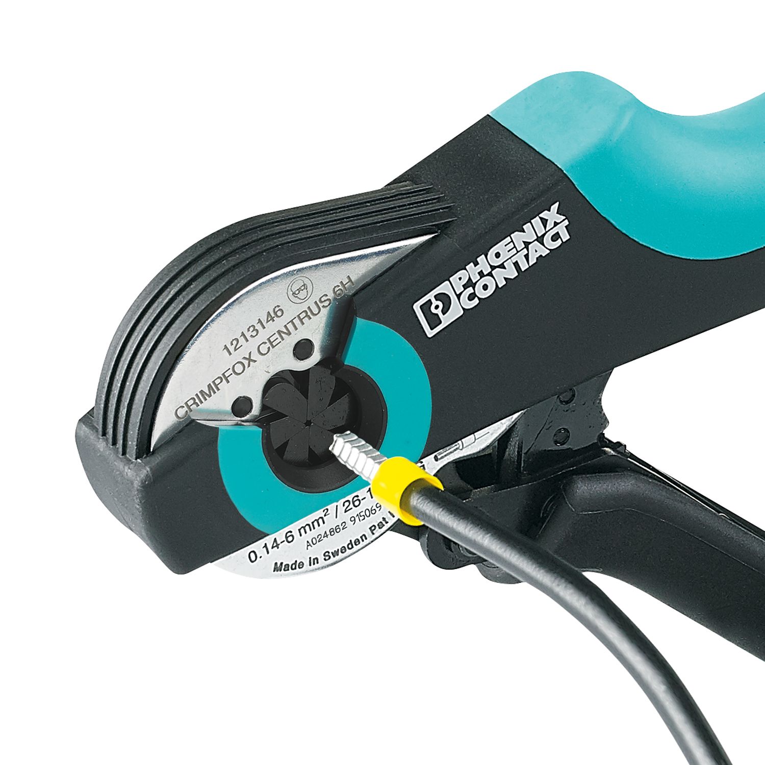 Phoenix Contact CRIMPFOX CENTRUS 6H Hand Crimp Tool for Uninsulated And Insulated Ferrules