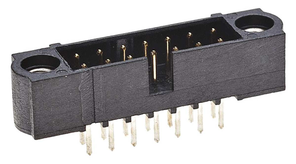 HARWIN Datamate J-Tek Series Straight Through Hole PCB Header, 14 Contact(s), 2 mm Pitch, 2 Row, Shrouded