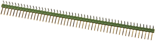TE Connectivity AMPMODU MOD II Series Right Angle Through Hole Pin Header, 50 Contact(s), 2.54 mm Pitch, 1 Row,