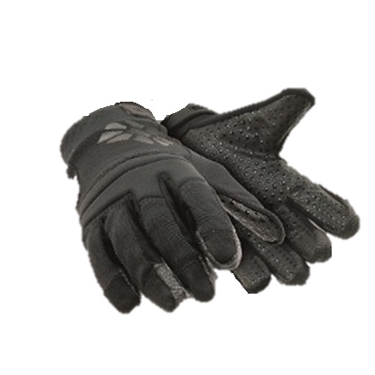 Polyco Healthline HEX4041 Black Super Fabric Work Gloves, Size 11, Neoprene Coating
