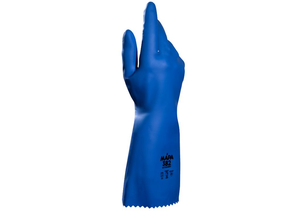 Mapa ULTRANEO Blue Polychloroprene Work Gloves, Size 6