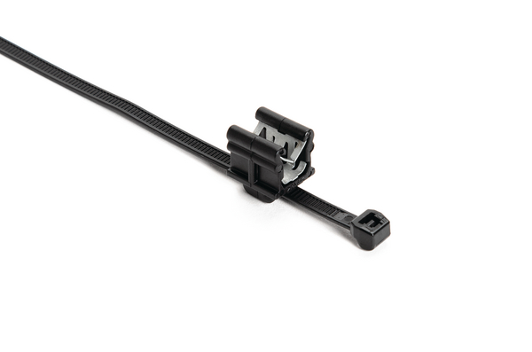 HellermannTyton Cable Tie, 150mm x 4.6 mm, Black Nylon, Pk-500