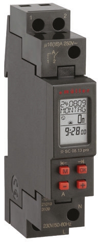 Muller Digital DIN Rail Time Switch 230 V ac, 1-Channel