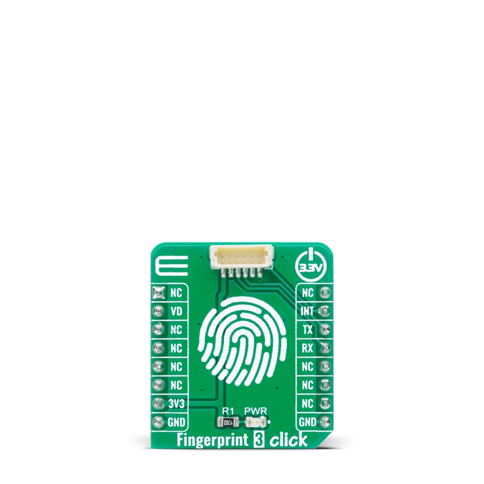 MikroElektronika Fingerprint 3 Click Development Kit for R503 MCU