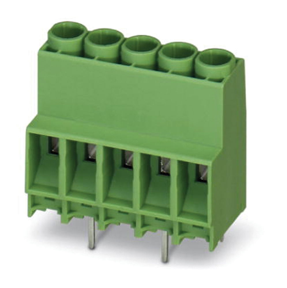 Phoenix Contact MKDS 5N HV/ 8-ZB-6.35 Series PCB Terminal Block, 8-Contact, 6.35mm Pitch, Through Hole Mount, 1-Row,
