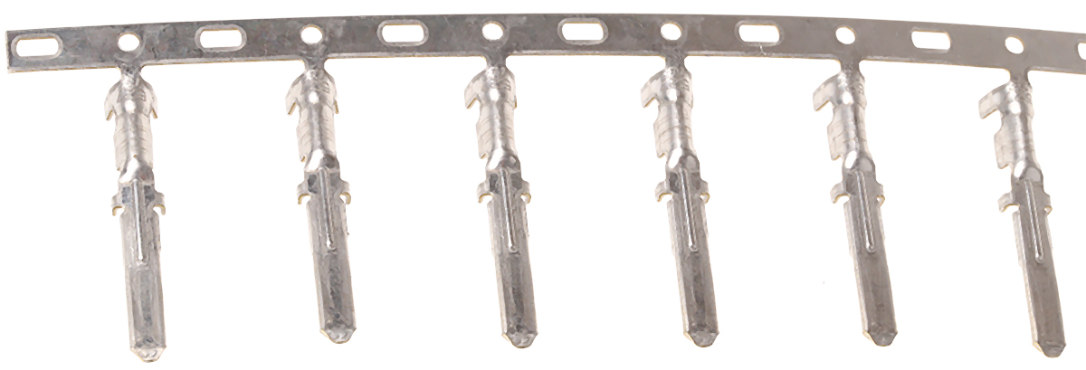 TE Connectivity FASTIN-FASTON .110 Uninsulated Male Spade Connector, Tab, 2.79 x 0.79mm Tab Size, 0.5mm² to 1mm²