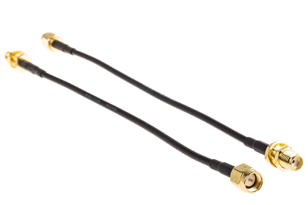 LPRS RG174 Series Male SMA to Female SMA, 167 mm 50 Ω