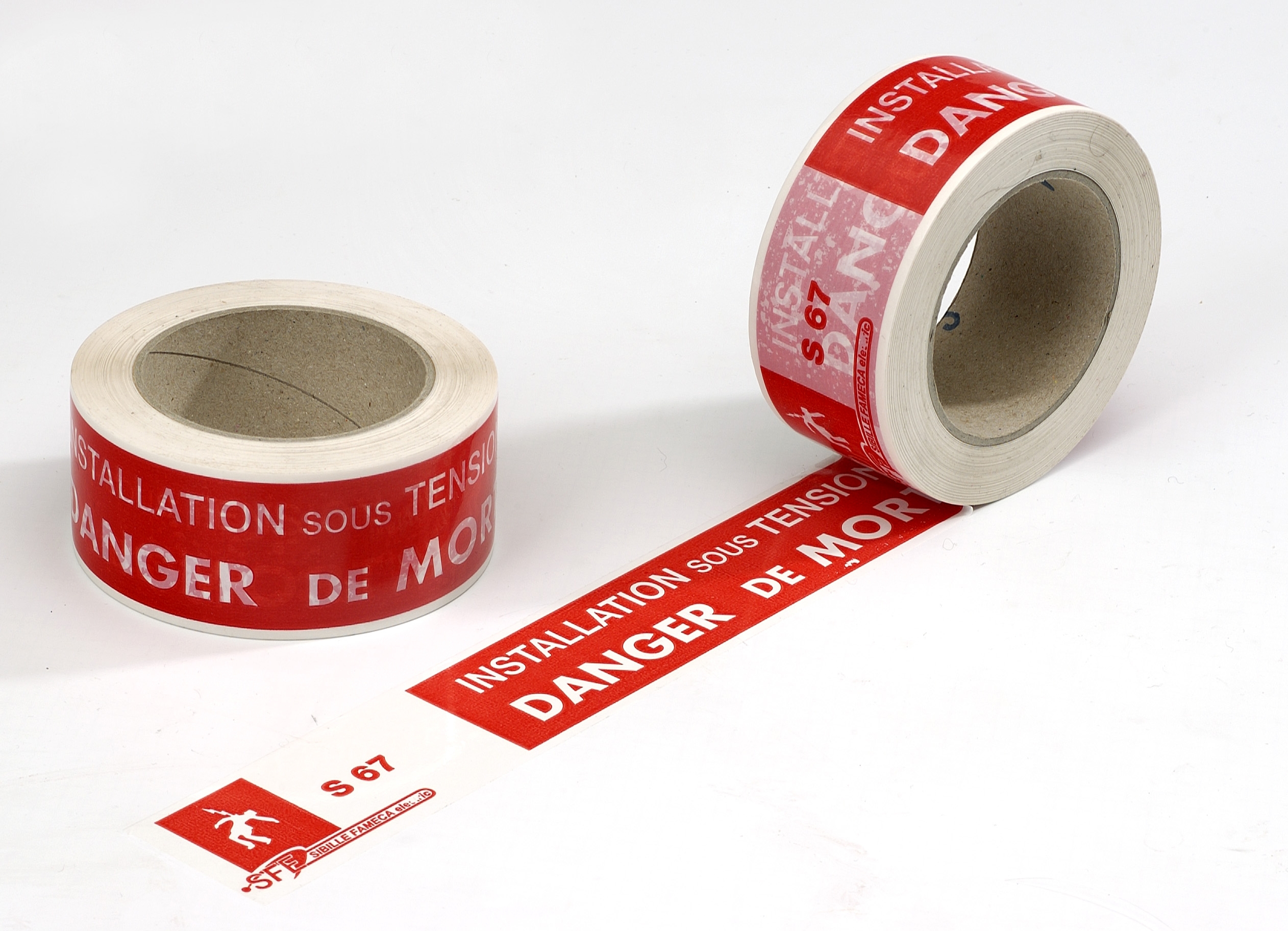 Penta Red Acrylic 100m Lane Marking Tape, 50mm Thickness