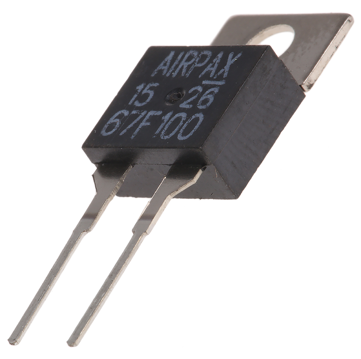 Sensata Airpax Bi-Metallic Thermostat, Closes at +100°C, +130°C Max, NO, Automatic Reset, PCB Mount