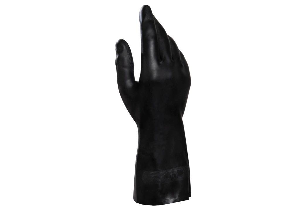 Mapa ULTRANEO 401 Black Natural Latex, Polychloroprene Work Gloves, Size 7