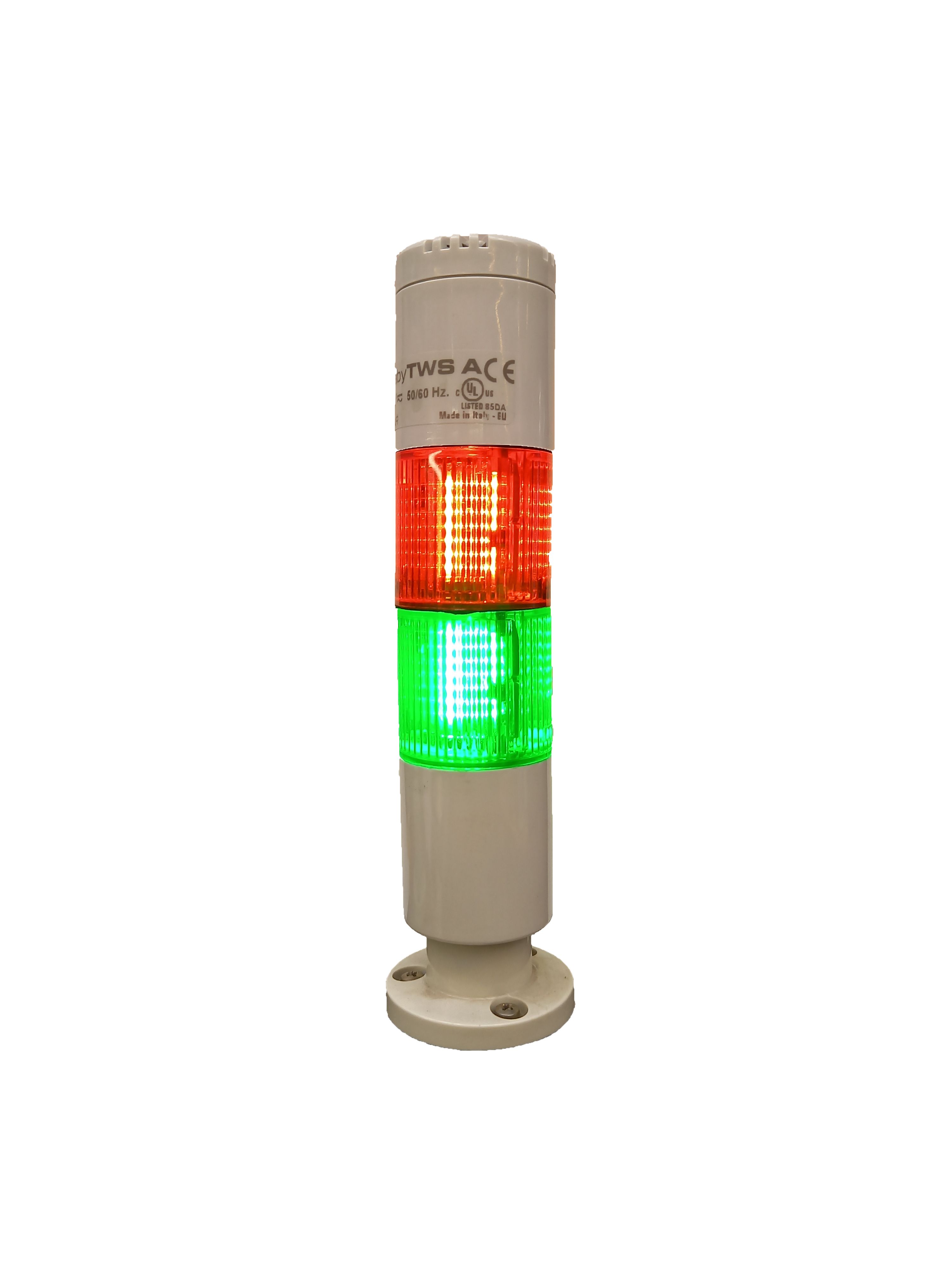 RS PRO Red/Green Buzzer Signal Tower, 2 Lights, 24 V ac/dc, Screw Mount