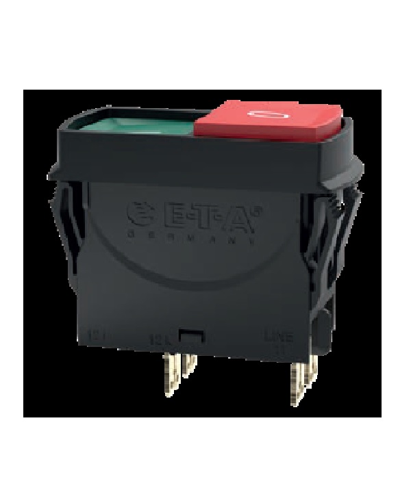 ETA Thermal Circuit Breaker - 3120-N 2 Pole 50 V DC, 240 V AC Voltage Rating, 2.5A Current Rating