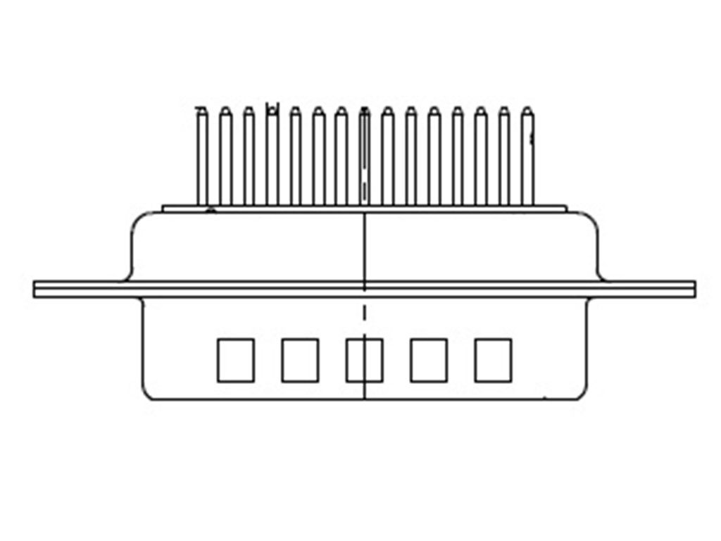 FCT from Molex 173109 15 Way D-sub Connector Plug, 2.84mm Pitch