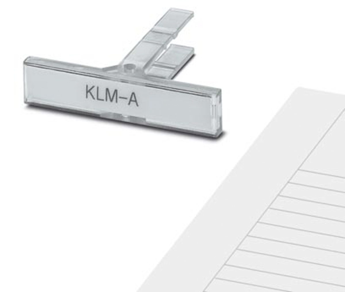 Phoenix Contact, KLM-A + ESL 44X7 Terminal Strip Marker Carrier for use with  for use with Terminal Blocks