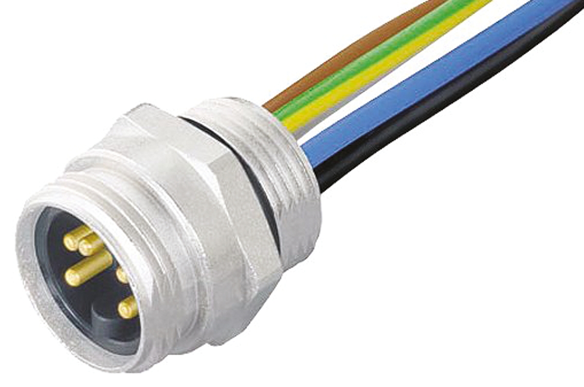 Murrelektronik Limited Circular Connector, 5 Contacts, Bulkhead Mount, 7/8 in Connector, Plug, Male, IP65, IP67, 7000