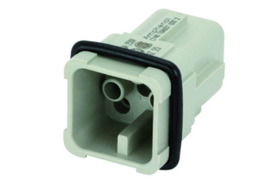 Amphenol Industrial Heavy Duty Power Connector Insert, 16A, Male, Heavy Mate C146 Series, 7 Contacts