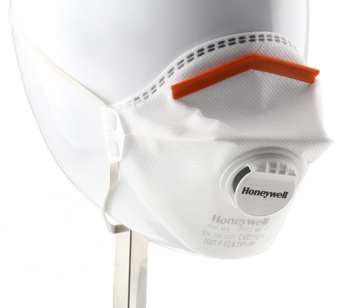 Honeywell Safety Disposable Face Mask for General Purpose Protection, FFP3, Valved, Fold Flat 10 per Package
