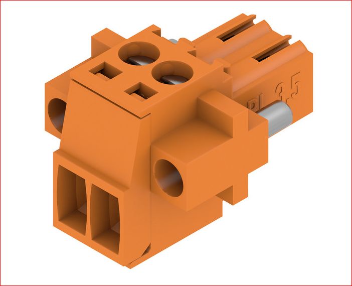 Weidmuller, 3.5mm Pitch, BL, 2 Way, Pluggable Terminal Block, Plug, Cable Mount, Screw Termination, 1606640000