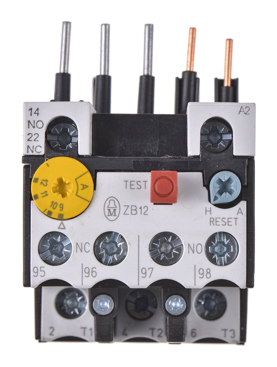 Eaton Overload Relay 1NO + 1NC, 9 → 12 A F.L.C, 12 A Contact Rating, 6 W, 500 Vac