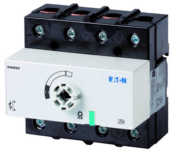 Eaton 3 pole + SN (direct Pole Surface Mount Isolator Switch - 125A Maximum Current, 59kW Power Rating, IP20