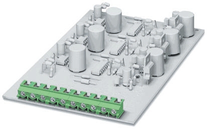 Phoenix Contact PT 2.5/ 4-5.0-V Series PCB Terminal Block, 5mm Pitch, Through Hole Mount, 1-Row, Screw Termination