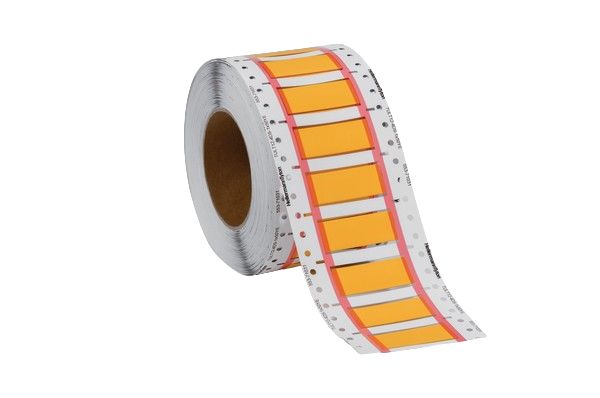 HellermannTyton TULT DS Suspend Heat Shrink Cable Marker, Yellow, Pre-printed "Ladder Style", 8 → 24mm Cable,