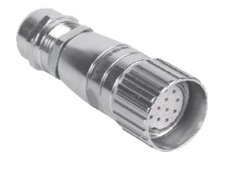 Turck Circular Connector, 12 Contacts, Cable, M23 Connector, Plug, Female, IP65, CK Series