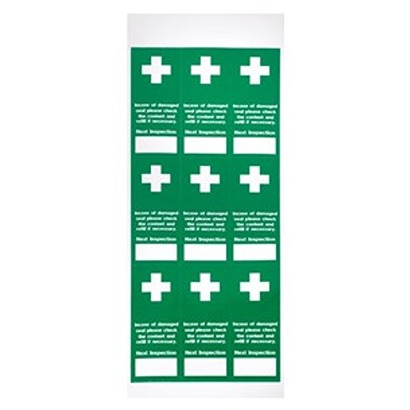 RS PRO Polyester Green/White First Aid Label