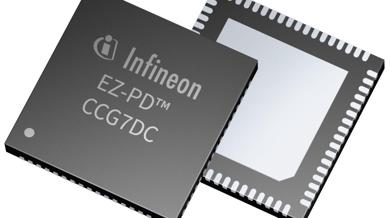 Infineon CYPD7271-68LQXQ, USB Controller, 4-Channel, 1Mbps, USB 2.0, 4 → 24 V, 68-Pin QFN