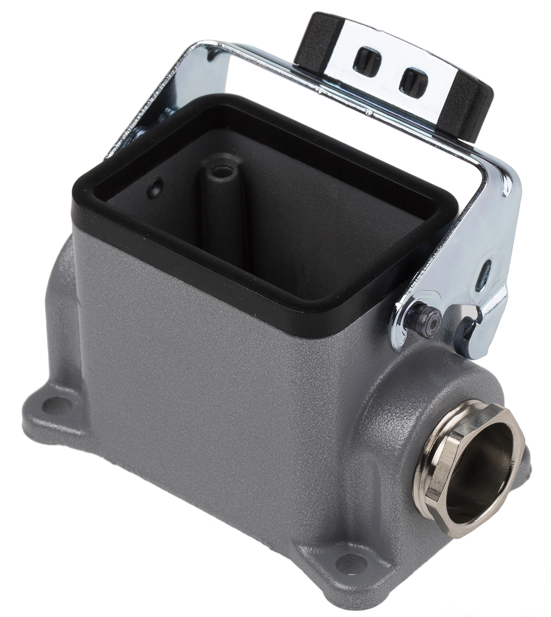 EPIC H-BE Heavy Duty Power Connector Hood, 24 (H-DD), 6 (H-BE) Contacts, PG16 Thread