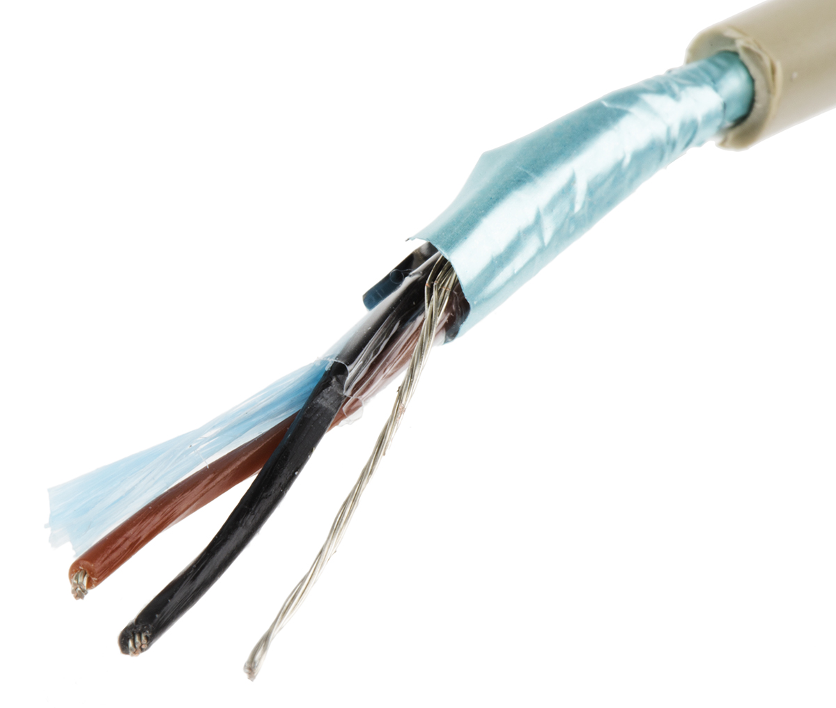 Alpha Wire ProTekt Series Data Cable, 2 Cores, 0.35 mm², Screened, 22 AWG, 50m, Screened Shield