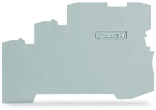 WAGO TOPJOB S, 2000 Series End and Intermediate Plate for Use with 2000 Series Triple Level Sensor Terminal Blocks