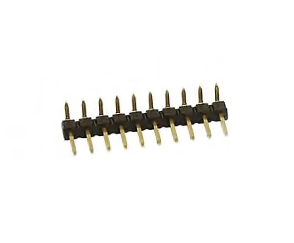 Amphenol Communications Solutions EconoStik Series Right Angle Through Hole Pin Header, 10 Contact(s), 2.54 mm Pitch, 1