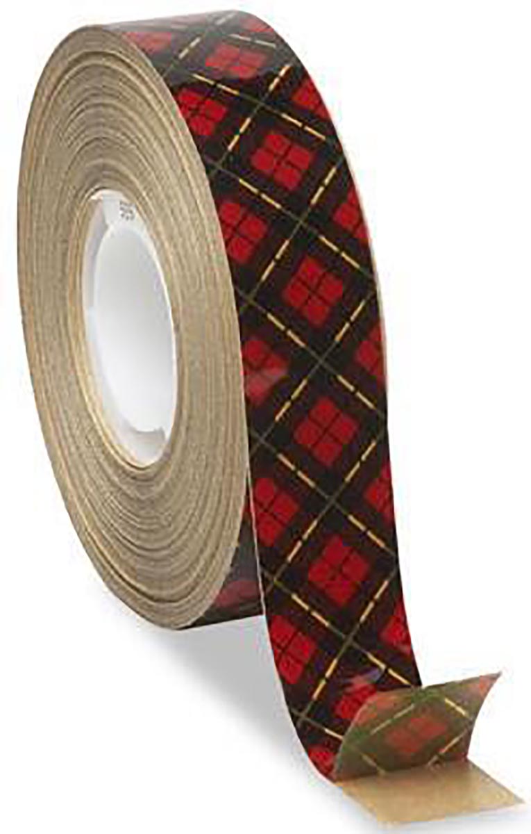 3M 926 Clear Double Sided Plastic Tape, 0.13mm Thick, 16.3 N/cm, PET Backing, 12mm x 33m