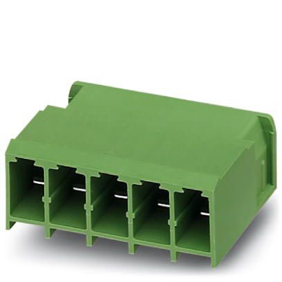 Phoenix Contact, 7.62mm Pitch, COMBICON PC, 2 Way, Right Angle, Pluggable Terminal Block, Header, Solder Termination,