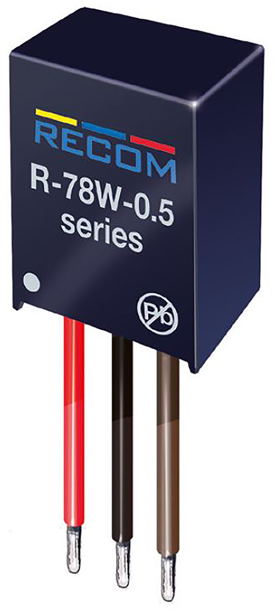 Recom Switching Regulator, Through Hole, 9V dc Output Voltage, 11 → 32V dc Input Voltage, 500mA Output Current,