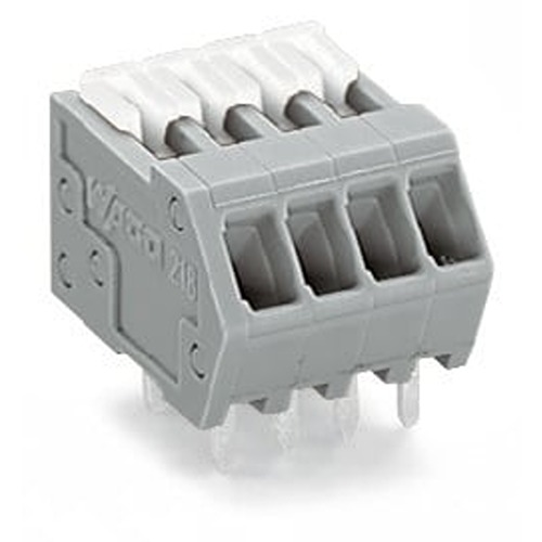 WAGO 218 Series PCB Terminal Block, 8-Contact, 2.5mm Pitch, Through Hole Mount, 1-Row, Cage Clamp Termination