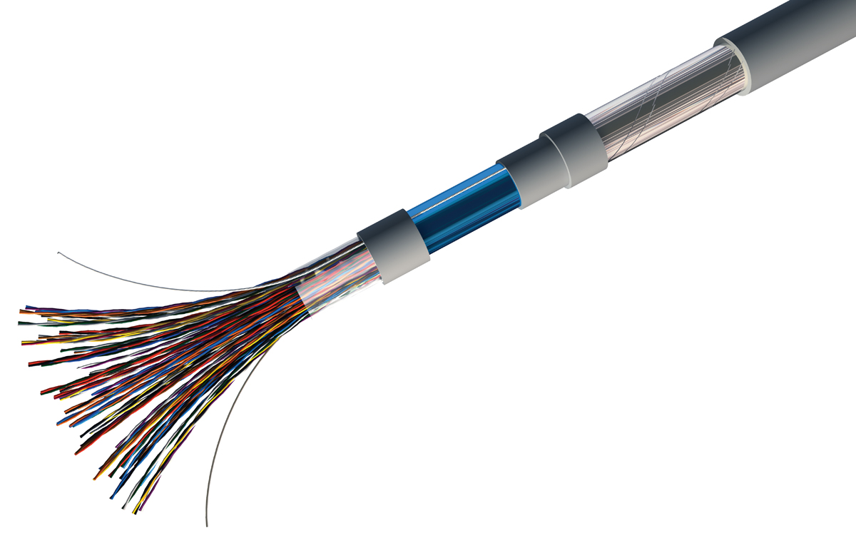 RS PRO 4 Core 20 AWG Telephone Cable, 1/0.81 mm, Grey Sheath, 100m